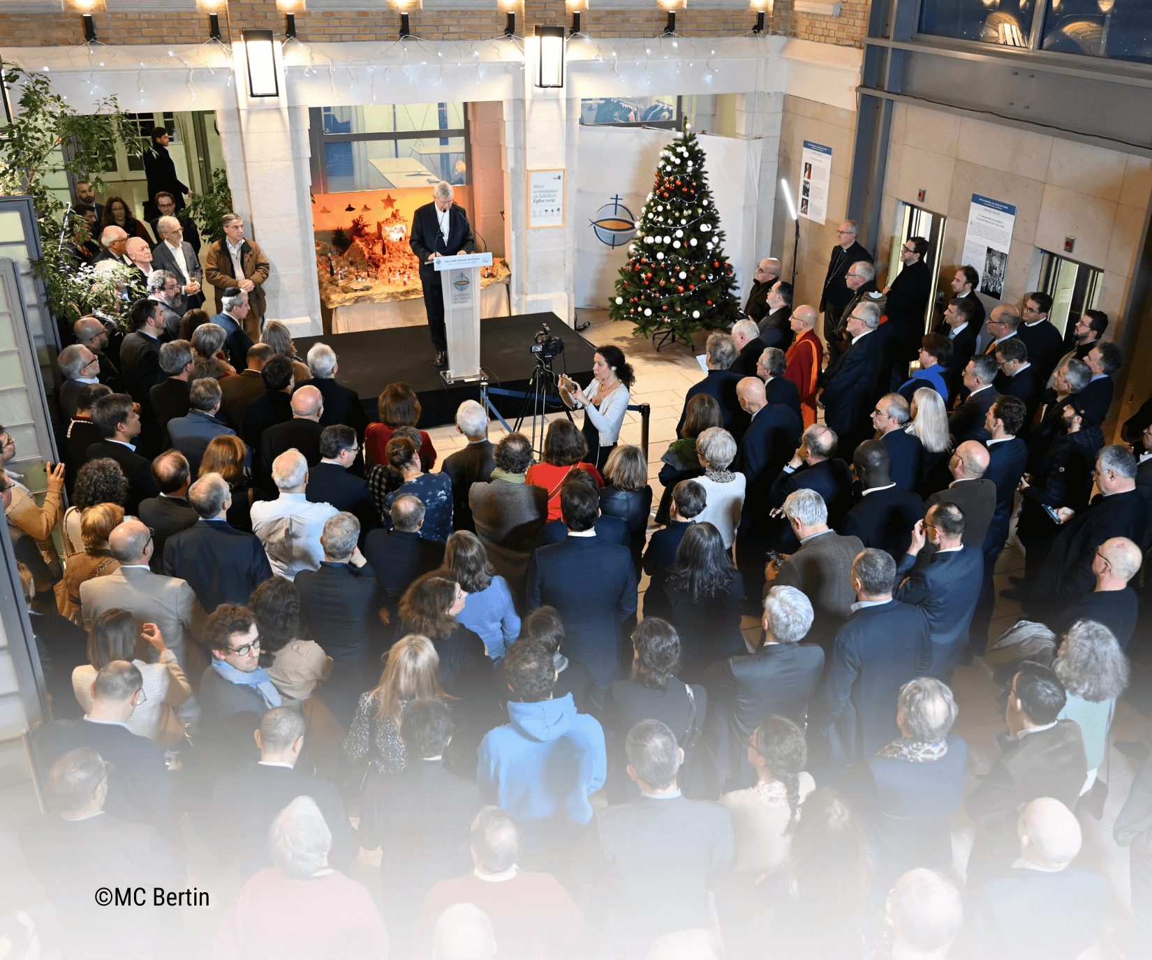 vue de l'atrium : voeux institutionnels 2026