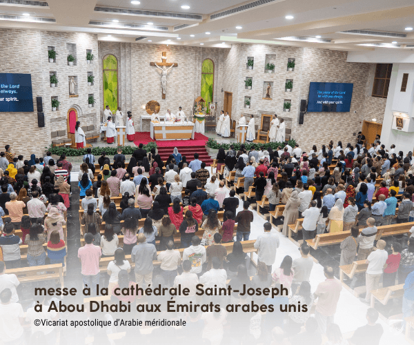 messe à la cathédrale Saint-Joseph, Abou Dhabi