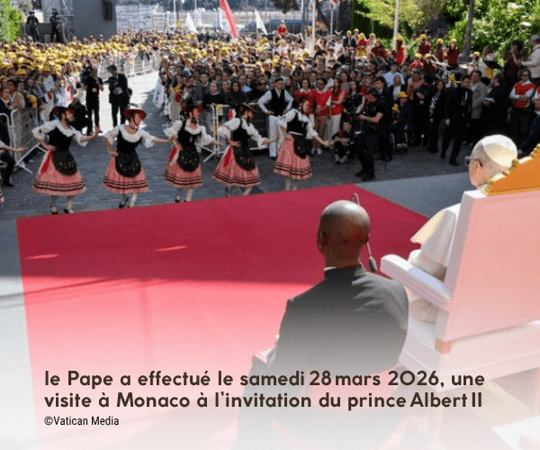le Pape à Monaco, mars 2026