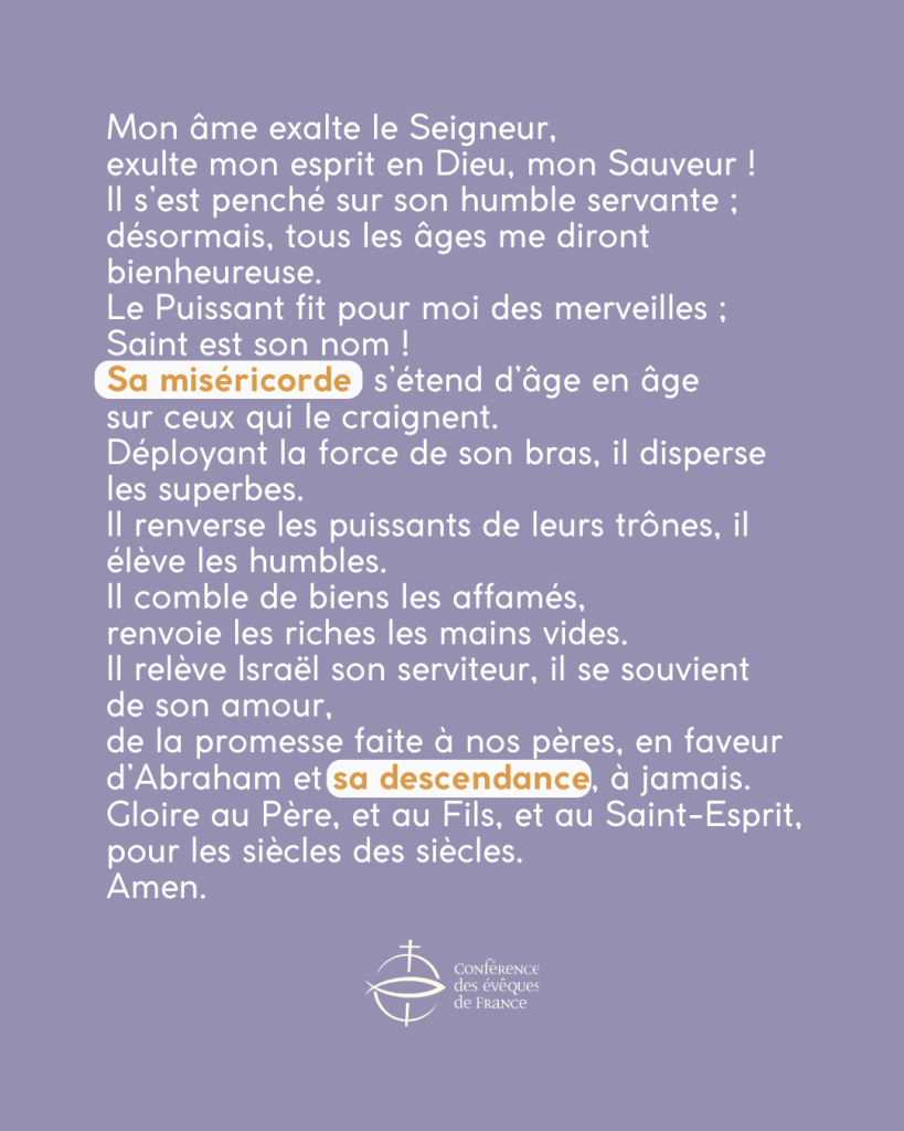 Magnificat nouvelle traduction mars 2026