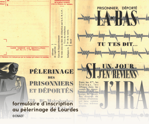 1946 : formulaire d'inscription au pèlerinage de Lourdes