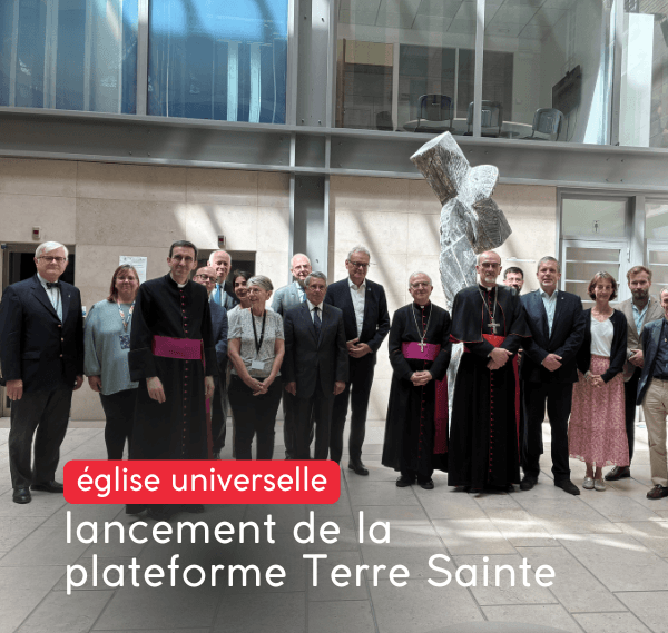 lancement de la plateforme Terre Sainte
