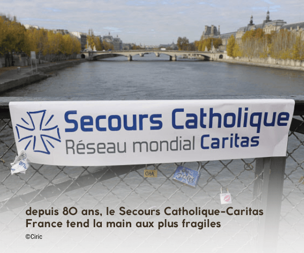 banderole du Secours Catholique-Caritas banderole du Secours Catholique-Caritas