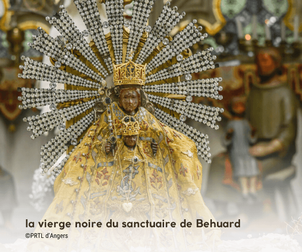 vierge noire du sanctuaire de Behuard vierge noire du sanctuaire de Behuard