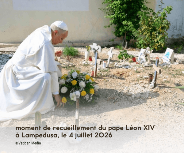 Lampedusa : le pape se recueille pour les migrants disparus en mer Méditerranée