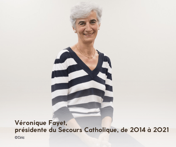 Portrait de Véronique Fayer, présidente du Secours catholique 2014-2021 Portrait de Véronique Fayer, présidente du Secours catholique 2014-2021
